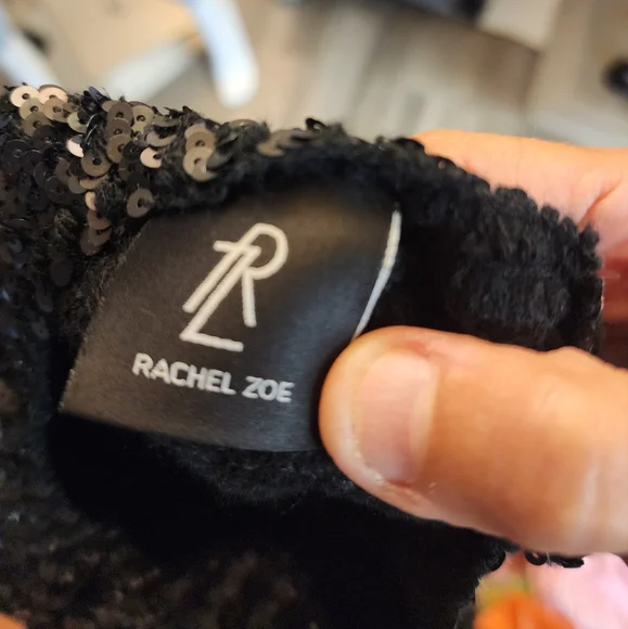 Rachel Zoe black sequence beret hat - Picture 7 of 7